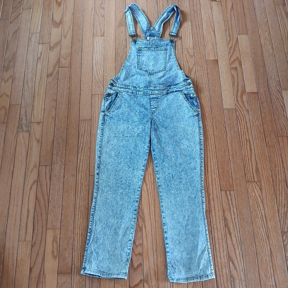 Guess Light Blue Denim Overalls